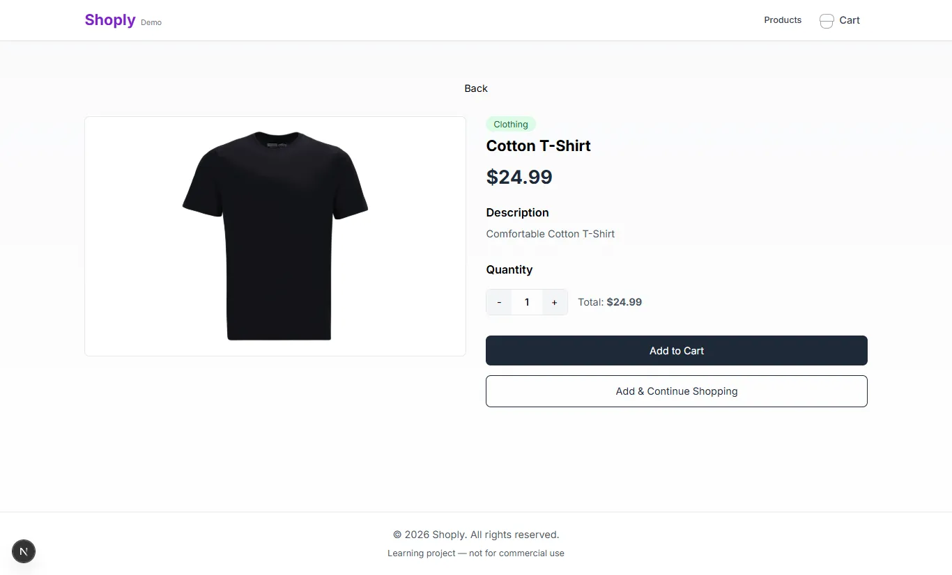 Shoply — E-Commerce Platform — screenshot 1